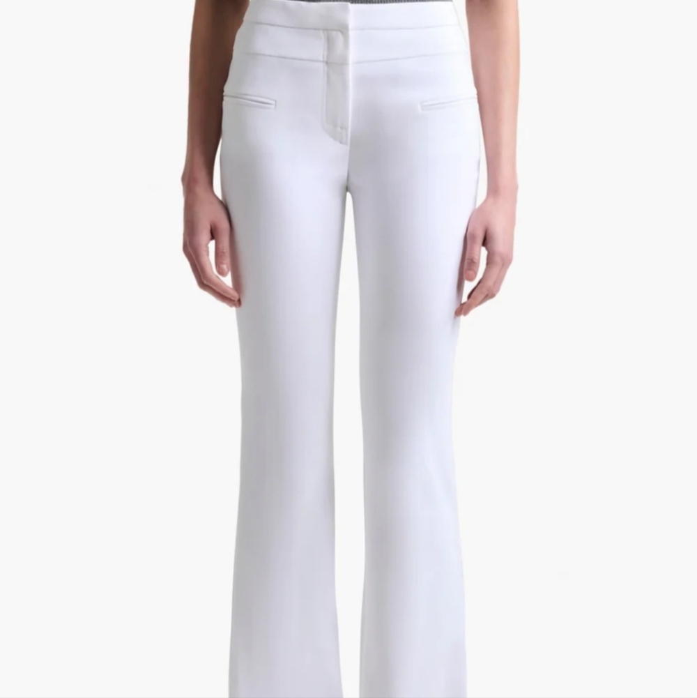 Altuzarra Serge White Flare Pants